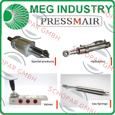 Meg Industry (Pressmair)- seals kit for hydraulic rotating cylinder LP 4537 170 