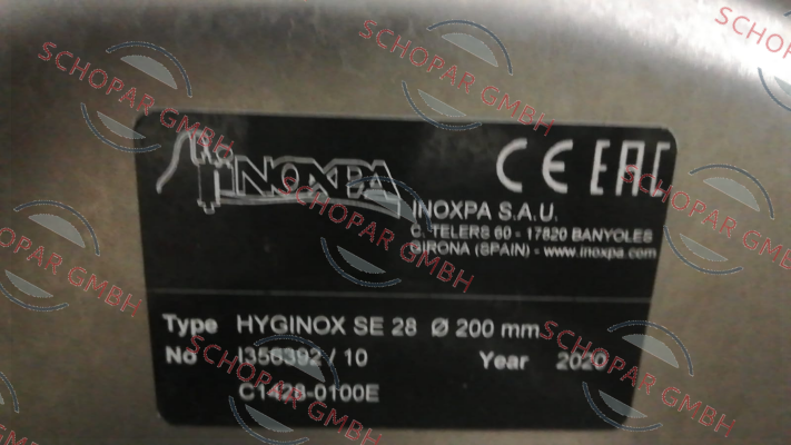 Inoxpa-bellows for I356392/10