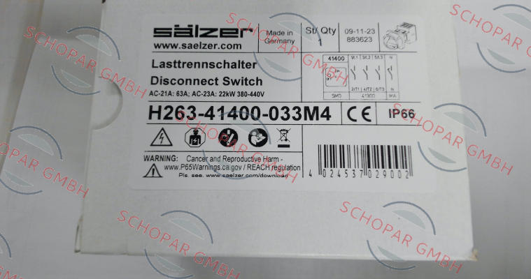 Salzer-H263-41400-033M4