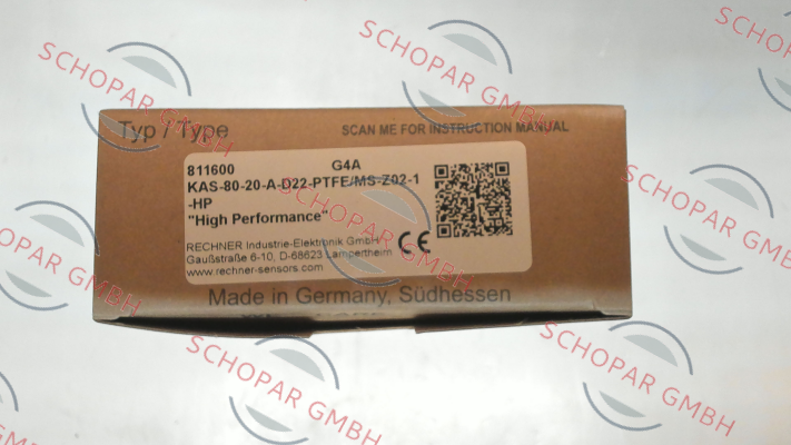 Rechner-p/n: 811600, Type: KAS-80-20-A-D22-PTFE/MS-Z02-1-HP