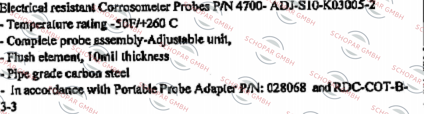 Cosasco-P/N 4700-ADJ-S10-K03005-2 