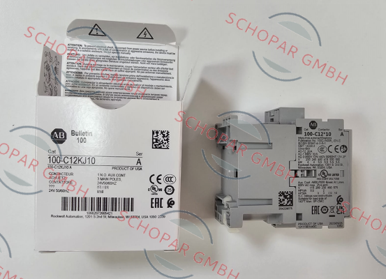 Allen Bradley (Rockwell)-100-C12KJ10  (24v coil)