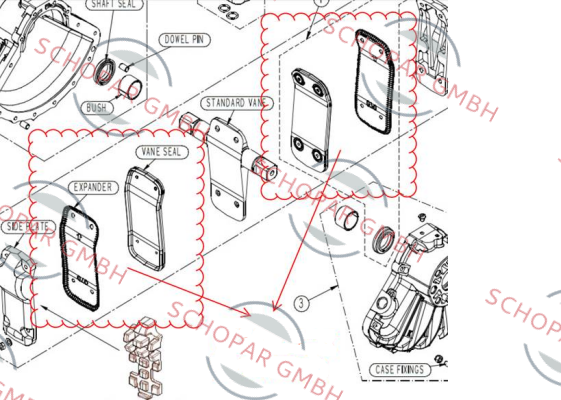 Kinetrol-VANE SEAL FOR: Model No : 12 