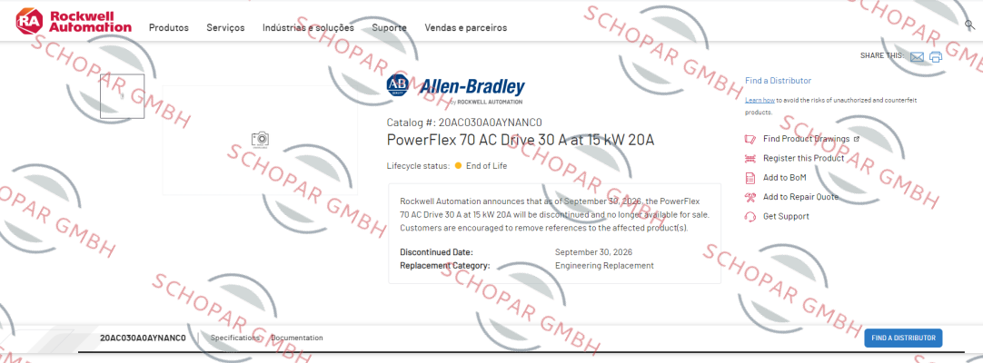 Allen Bradley (Rockwell)-20AC030AOAYNANCO