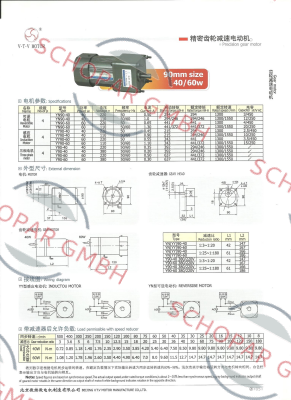 V.t.v Motor-YN90-40/90JG1800G12