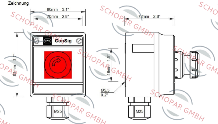 Stahl-130929 / 8040/1180X-10L07BA08