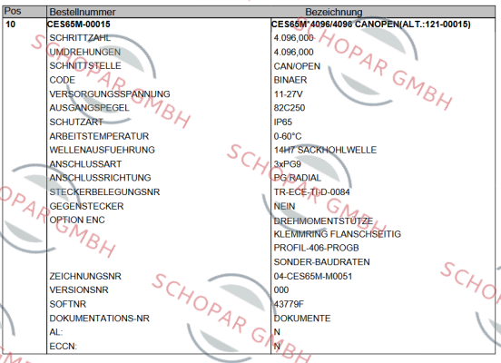 TR Electronic-CES65M-00015