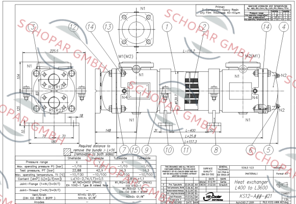 HS Cooler-KS12-ACN-421C L1800