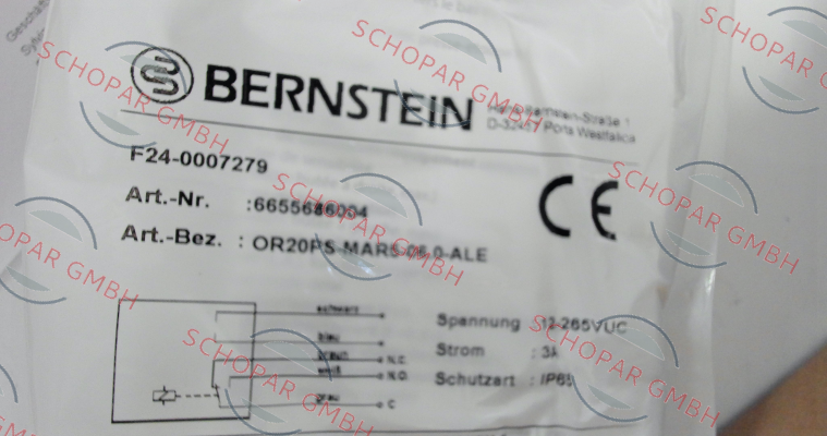 Bernstein-6655686004     OR20PS-MAR5-06.0-ALET