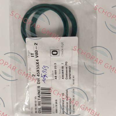 Varisco pumps-Oil Retainer 4810001255