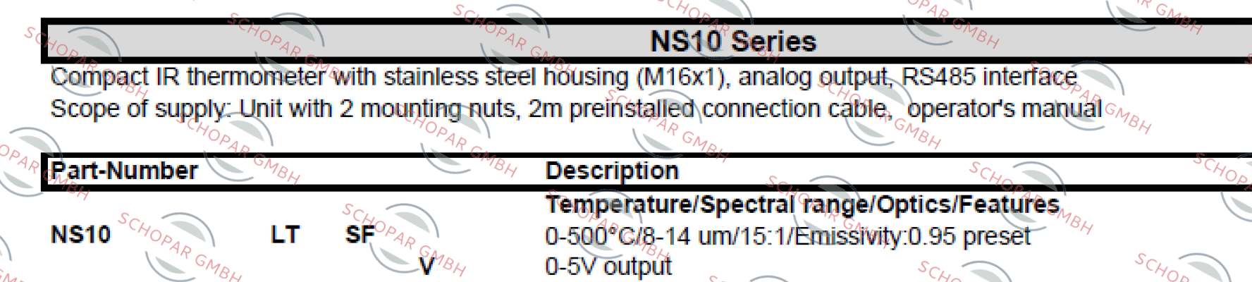 SENTEST-NS10LTSFV