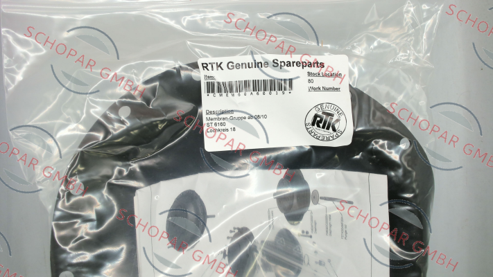 RTK Regeltechnik-sparepart for 17082089/010 PV6311 DN40 PN40 + ST6160.A6