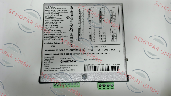 Eurotherm-MINI8/16LPE/0PRG/VL/ENETMBUS/C/TC8/TC8/DO8/DO8/STD/60/ NONE/ENG/NONE/XXXXX/XXXXX/XXXXXX/XXXXX/XXX