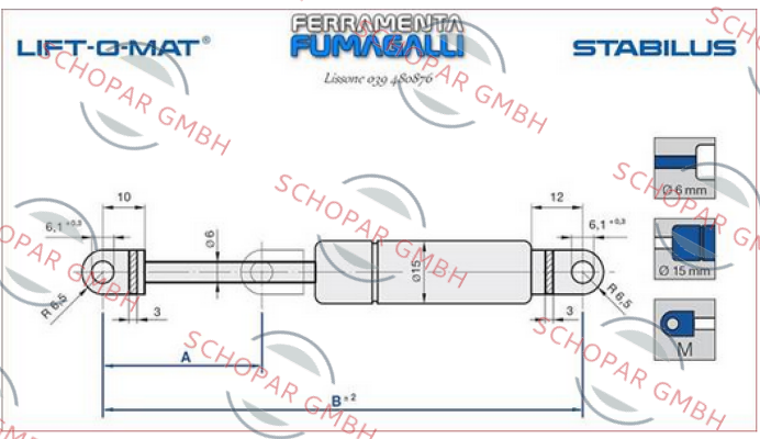 Stabilus-LIFT-O-MAT 4775SX 400N