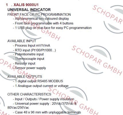 JM Concept-XALIS 9000U1