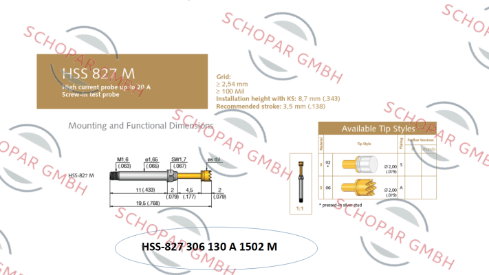 Ingun-HSS-827 306 130 A 1502 M 