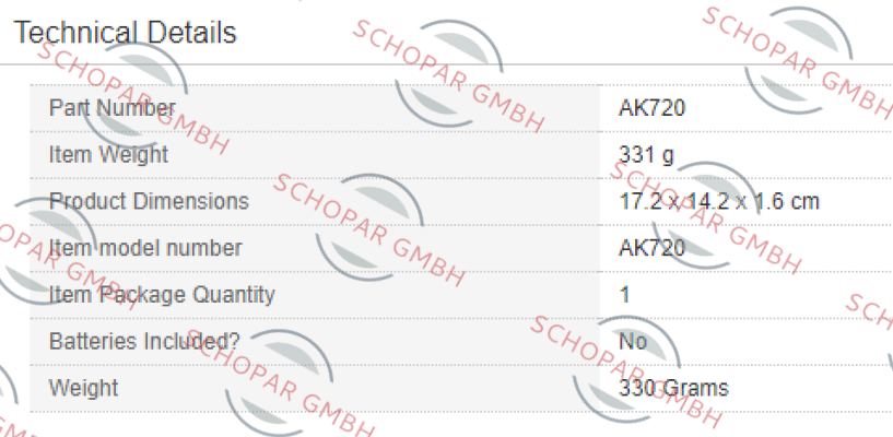 Sealey-AK720 