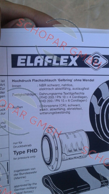 Elaflex-Type FHD 100 (1 x 25 mtr.) 