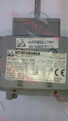 Sontheimer-WAW922/LT80/3V /Z33RG/1/NGG/HV10 