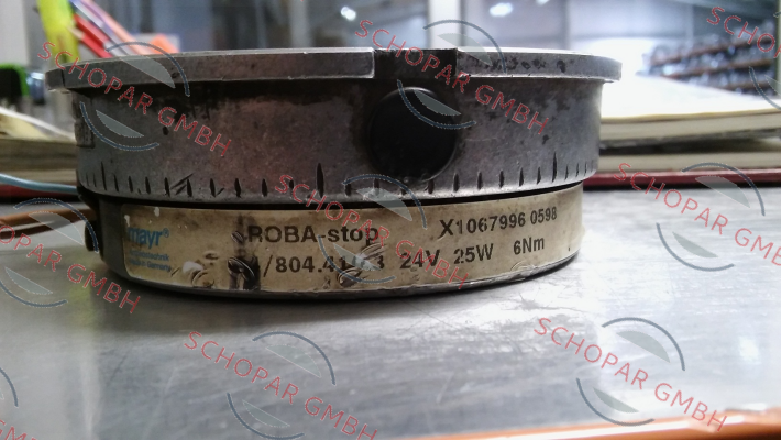 Mayr-ROBA-stop X1067996 0598    804.410.3 24V 25W 6Nm  obsolete, replaced by ROBA-stop Type 802 