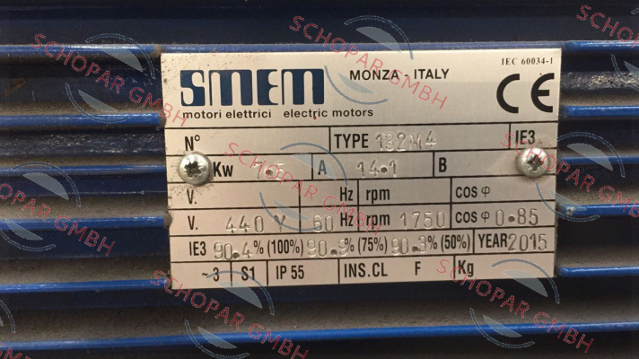 Smem-T3A132M 4POLES ( WITH FEET ) 