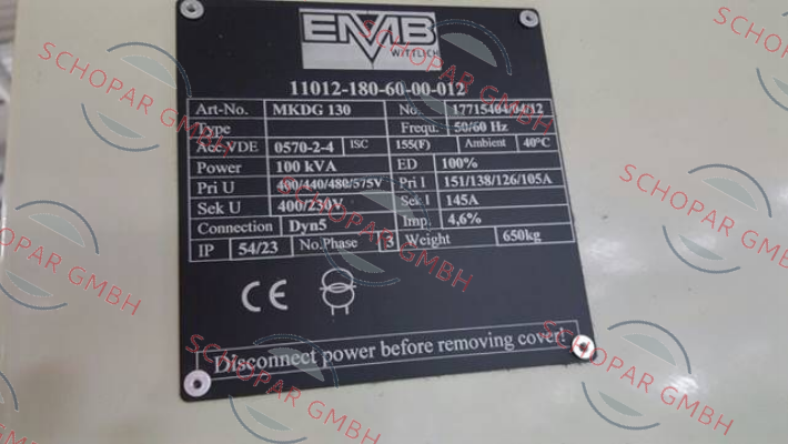 Emb-11012-180-60-00-012 OEM  