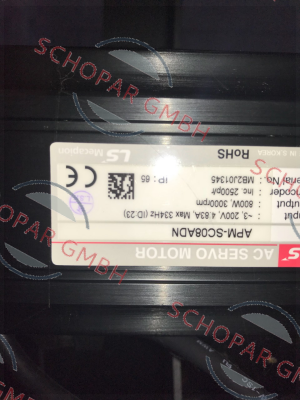 LS Mecapion-APM - SC08 ADN obsolete, alternative Yaskawa motor SGMJV08 + driver SGDV5R5 