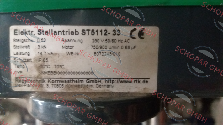 RTK Regeltechnik-ST5112-33 obsolete, replaced by REact 30E-074