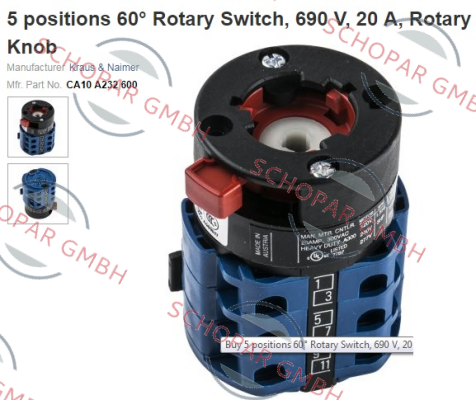 Kraus & Naimer-CA10 A232-600 E