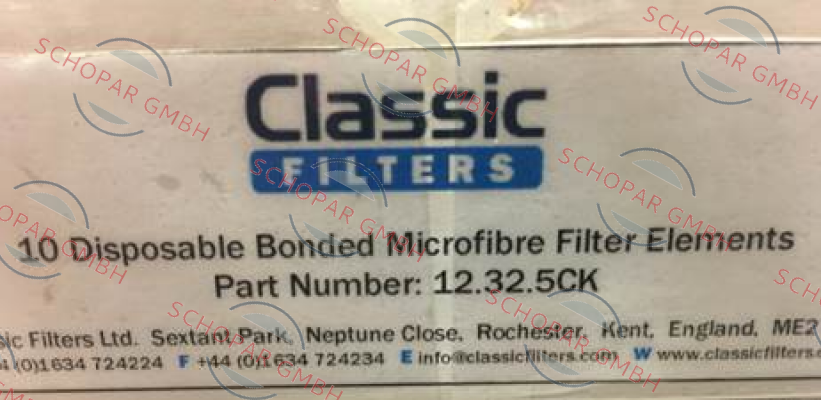 Classic filters-Typ: GF-12-32-50CK (1box = 10pcs) 