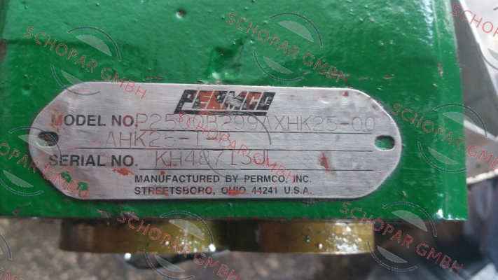 Permco-P2500B299AXHK25-00AHK25-1 