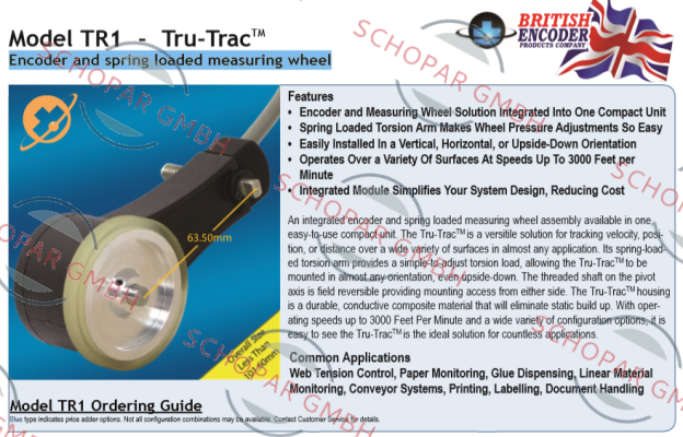 British Encoder-TR1-K1-R6-1800-PP-G2-ST-IP50