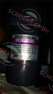 Spg Motor-BZ23G109M-A06 