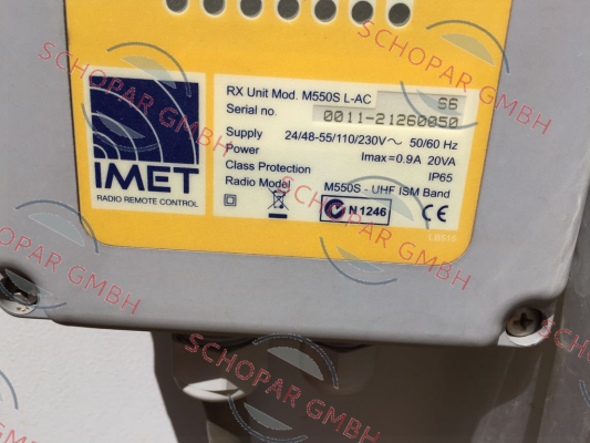 IMET-21260050 Type M550S WAVE S6 0011 