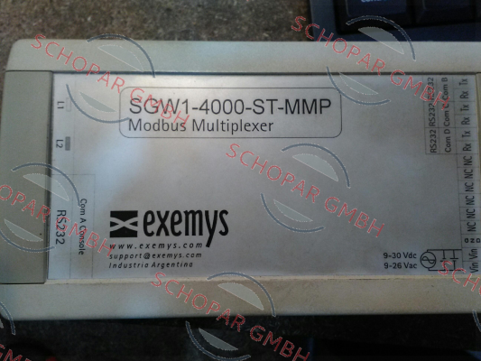 EXEMYS-SGW1-4000-ST-MMP OLD, REPLACED BY SGW1-4B0-00-IA3-MMP 