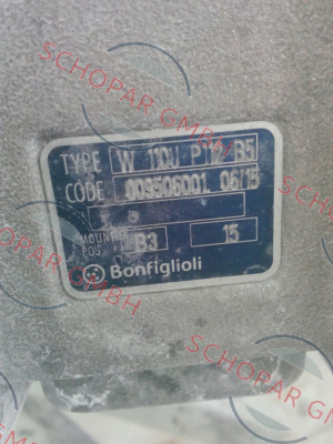 Bonfiglioli-W 110 U 15 P112 B5 B3