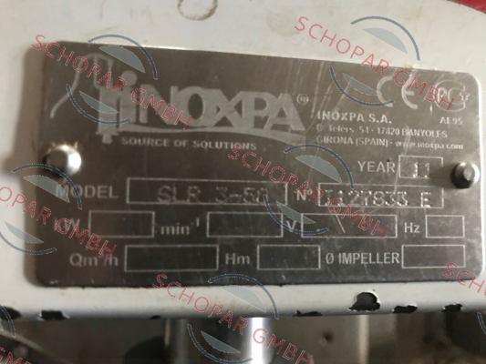 Inoxpa-SLR 3-50  D7032-01