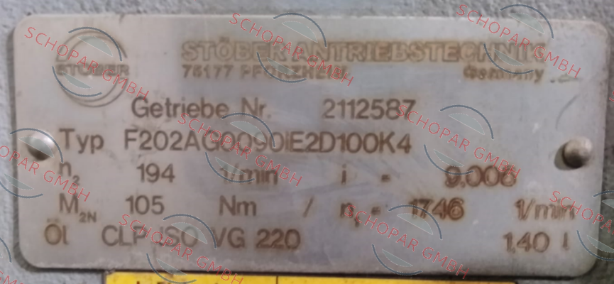 Stober-F202AG0090IE2D100K04