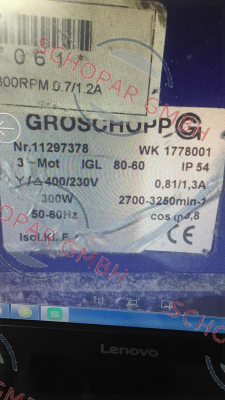 Groschopp-11297378 WK1778001    OEM