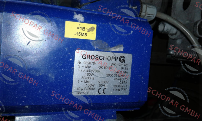 Groschopp-IGK 80 60 90W 1130Y/D B3  obsolete