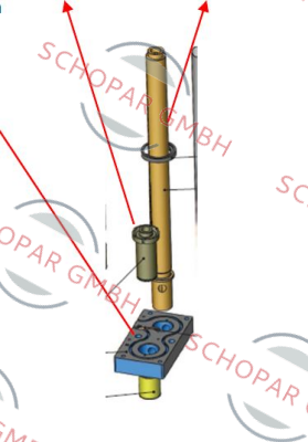 RUNIPSYS-distributor, intermediate bushing and complete nozzle body + 2 x heating in the distributor