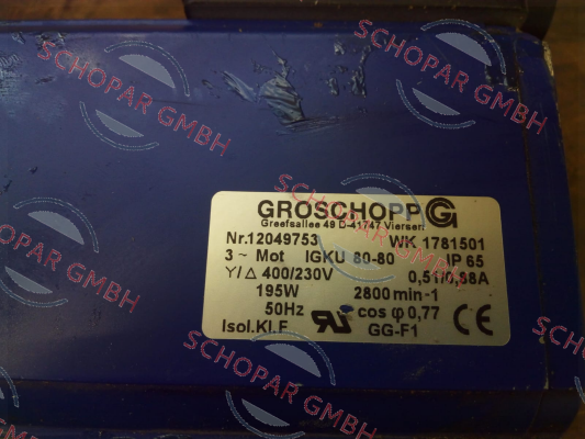 Groschopp-IGKU80-80/VE31-K-R-31 (10:1)