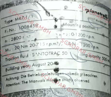 Planetroll-MR7-1/3 (24h6x50)