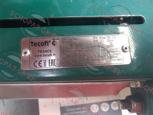 Tecofi-VG3400 EN-GJL-250 (DN 100)