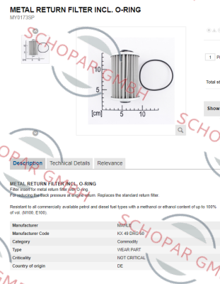 MAHLE-KX 49 DRG 60