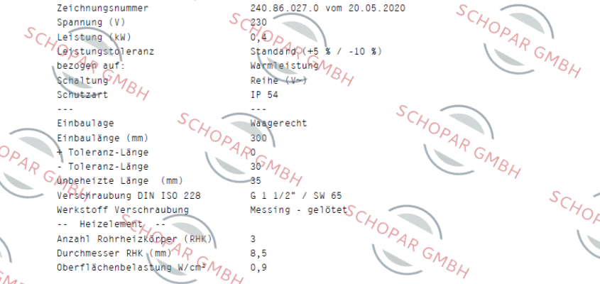 Schniewindt-ERCT/30-0,4-230