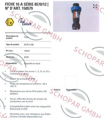 Stahl-P/N: 150579, Type: 8570/12-306