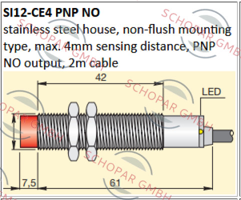 Aeco-SI12-CE4 PNP NO