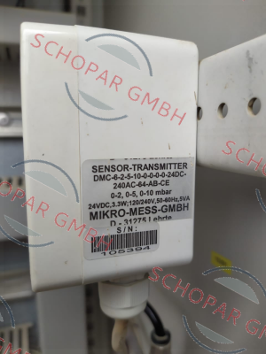 Mikro-mess-P/N:50018; Type:DMC-6-2-5-10-0-0-0-0-24DC-240AC-64-AB-CE