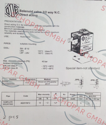 Ode-OD 4628Y0V12 220VAC